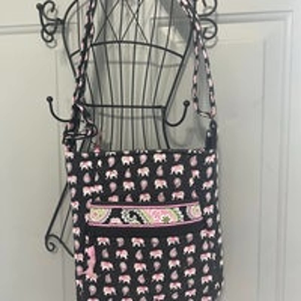 Vera Bradley Hipster in Pink Elephant Print
